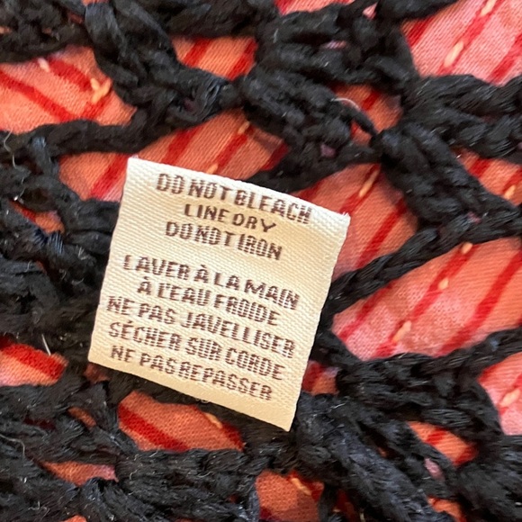 Rebellion women’s size medium / large long Black Crochet Vest - Picture 4 of 12